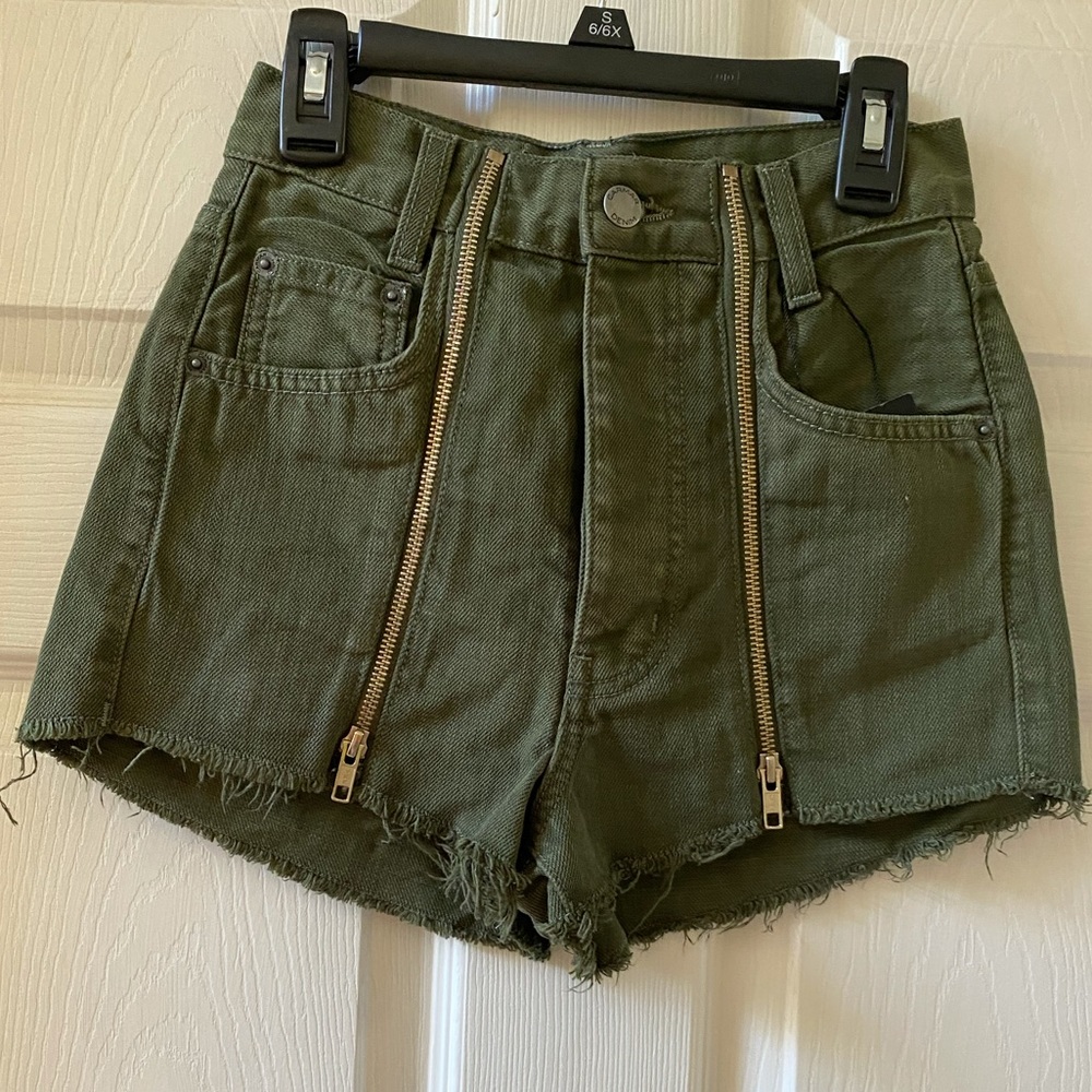Carmar High Rise Olive Green Titania Shorts